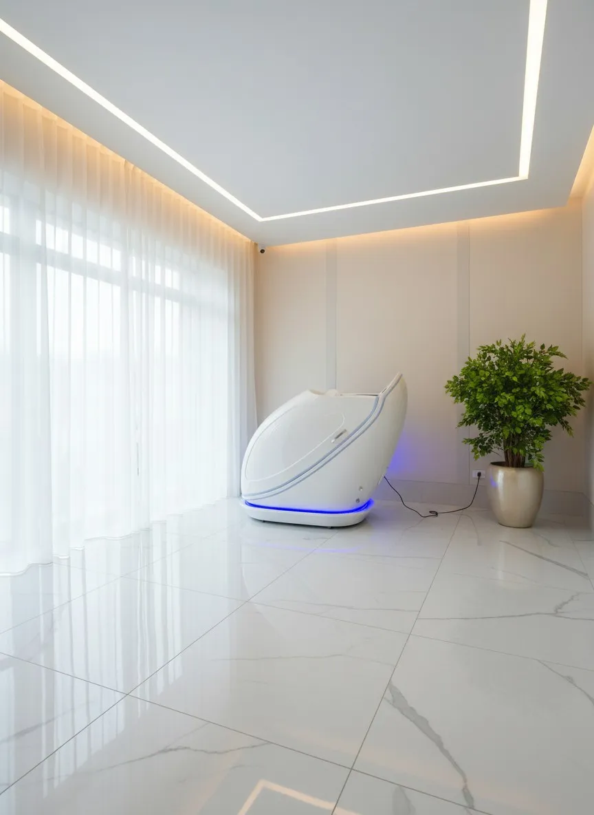 Sauna kapsułowa – widok urządzenia