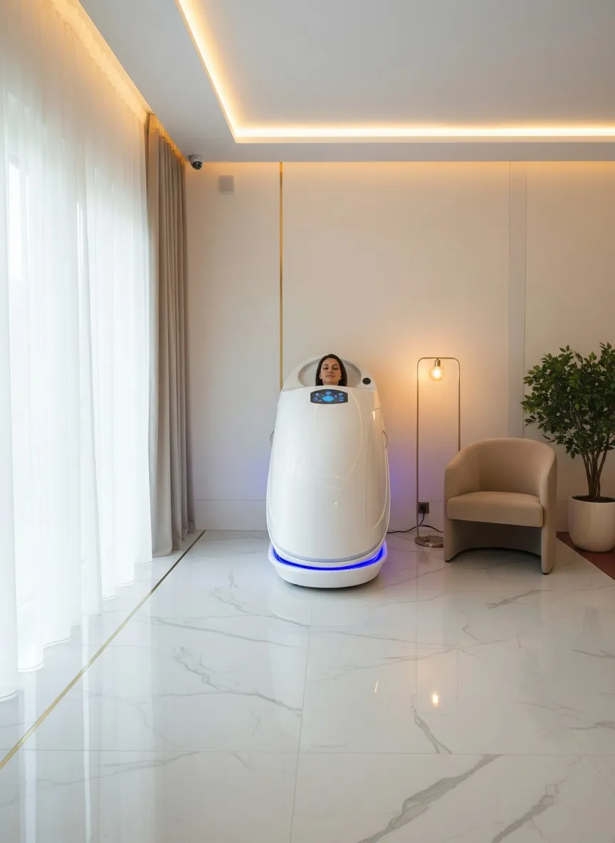 Sauna kapsułowa – estetyczne ujęcie produktu