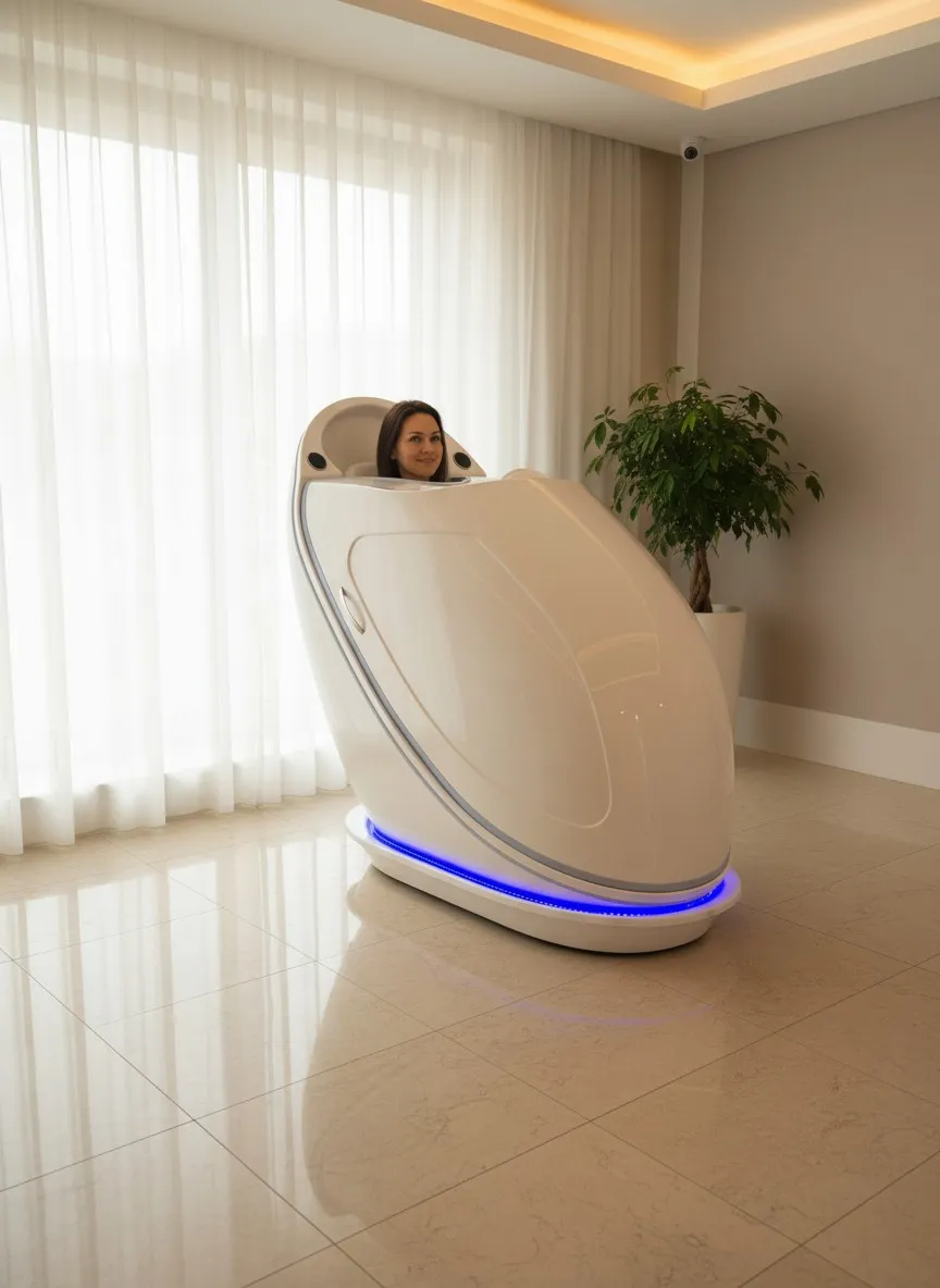 Sauna kapsułowa – detal urządzenia