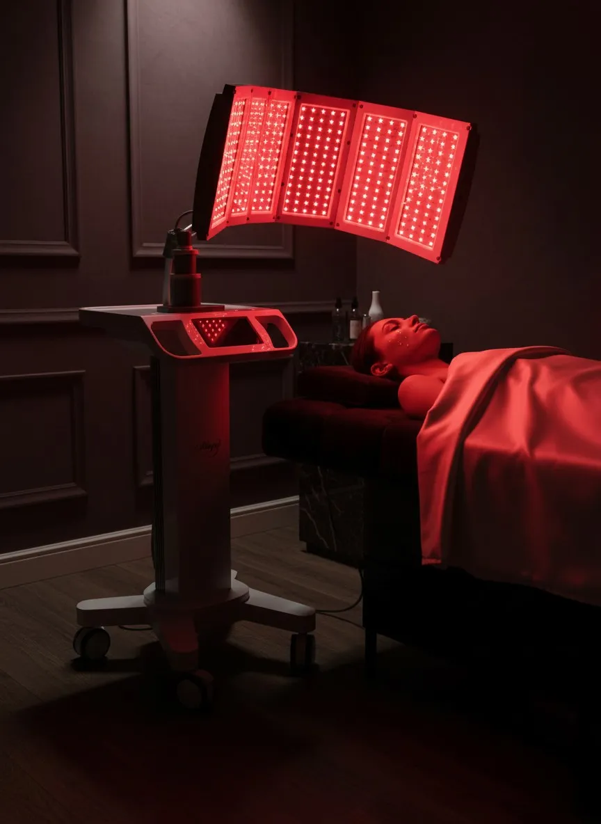 lampa pdt swiatlo czerwone