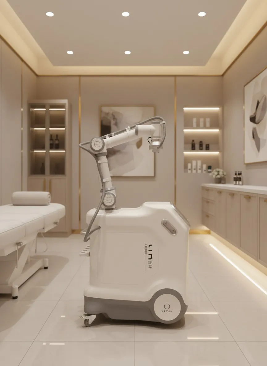 Robot fizjoterapeutyczny Pro R3 – ekran sterujący i detale