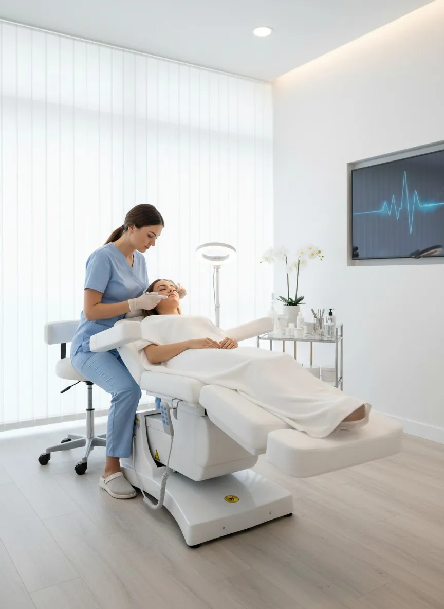 Elektryczny fotel kosmetyczny BT-COSMO-02 – widok główny